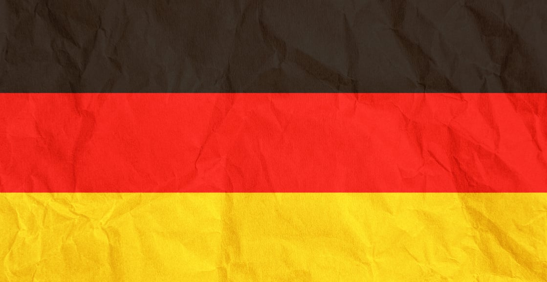 Germany Flag Crumpled Grunge Paper